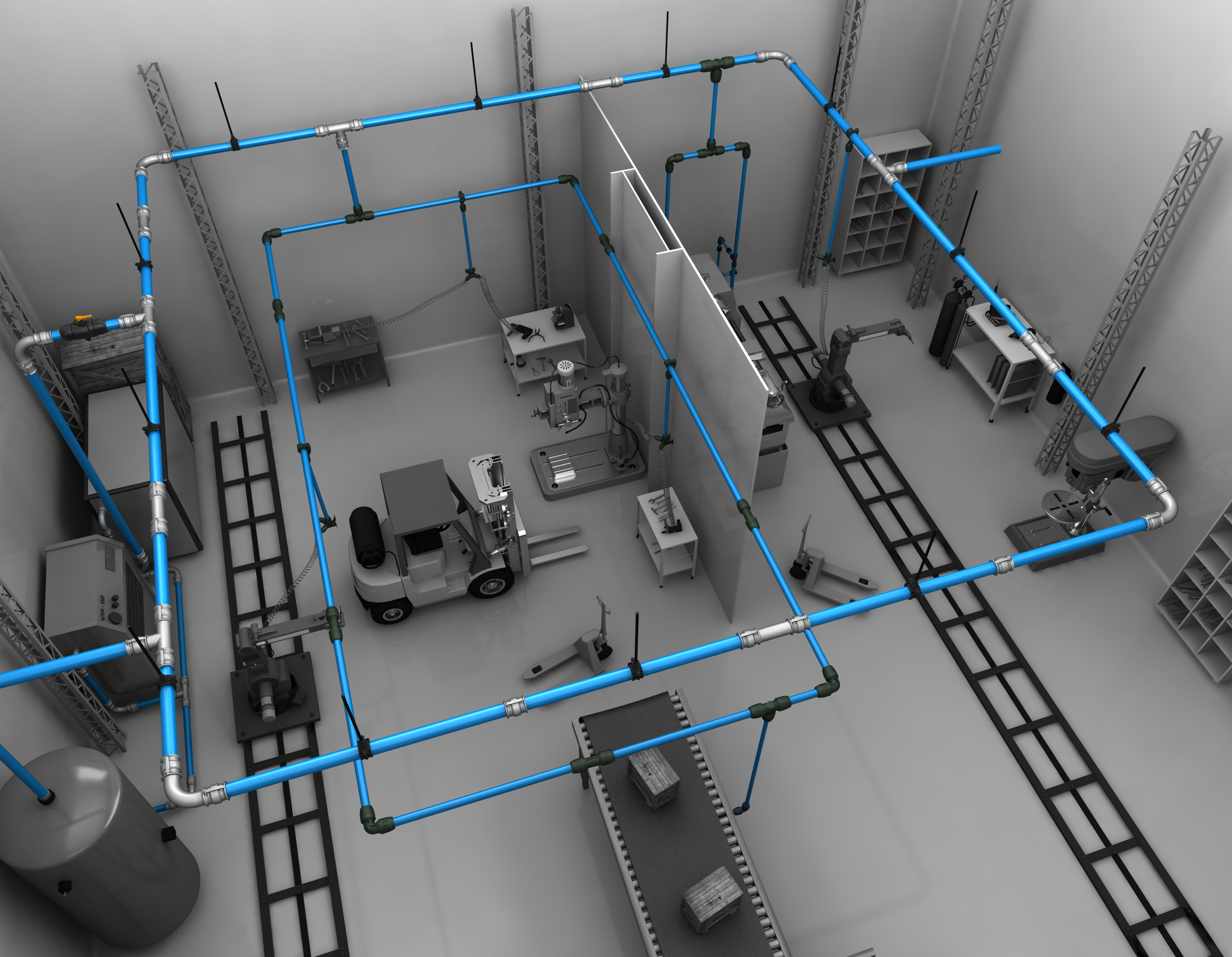 Parker Transair Aluminum Pipe System From Triad Technologies 